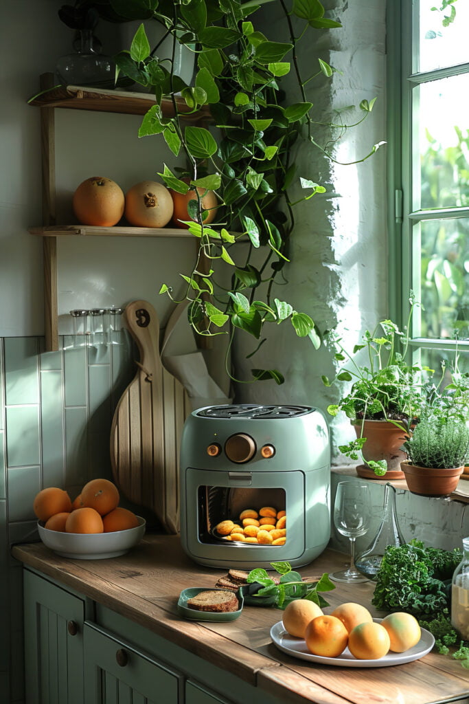 farmhouse sage green kitchen cabinets