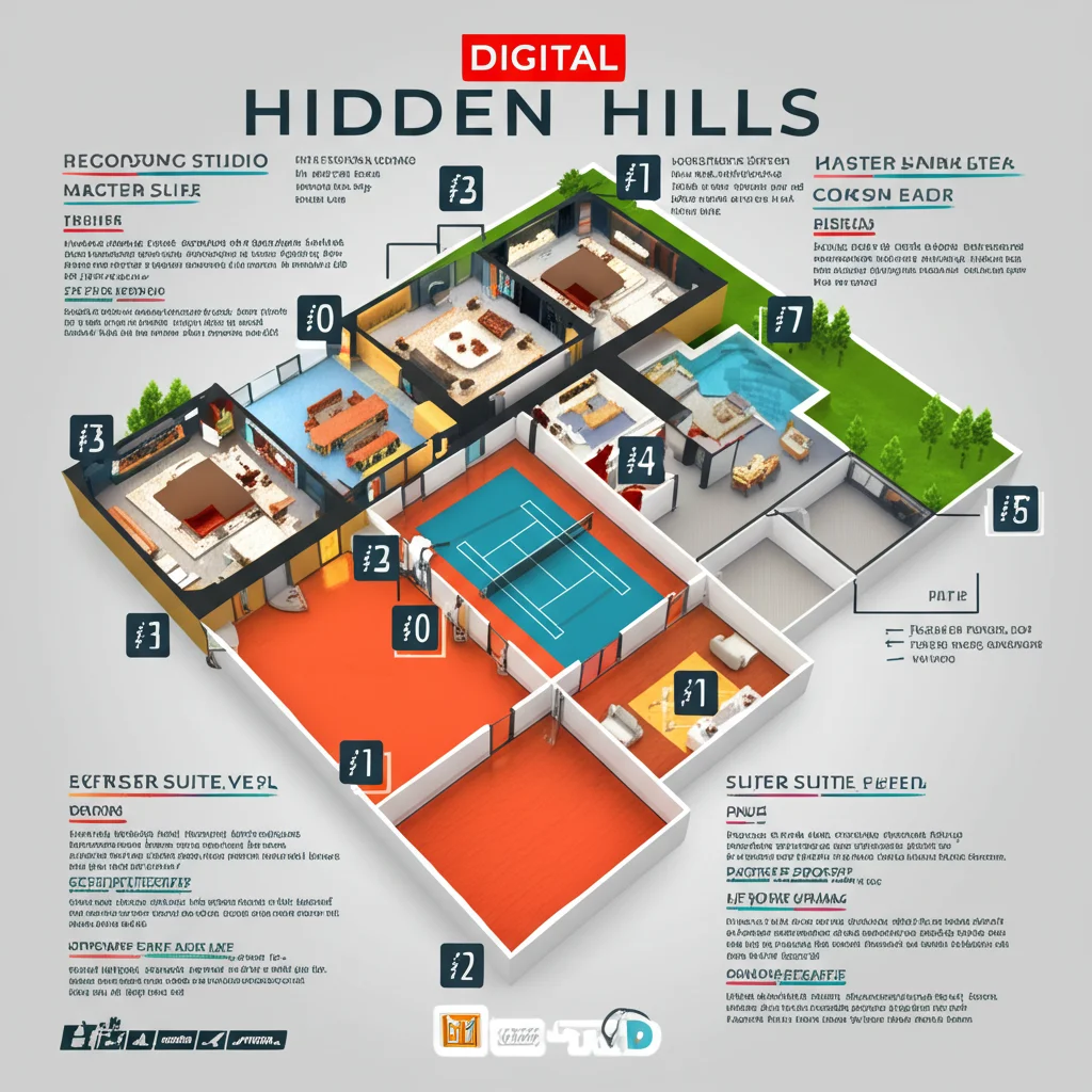 Britney Spears Hidden Hills Mansion interior view
