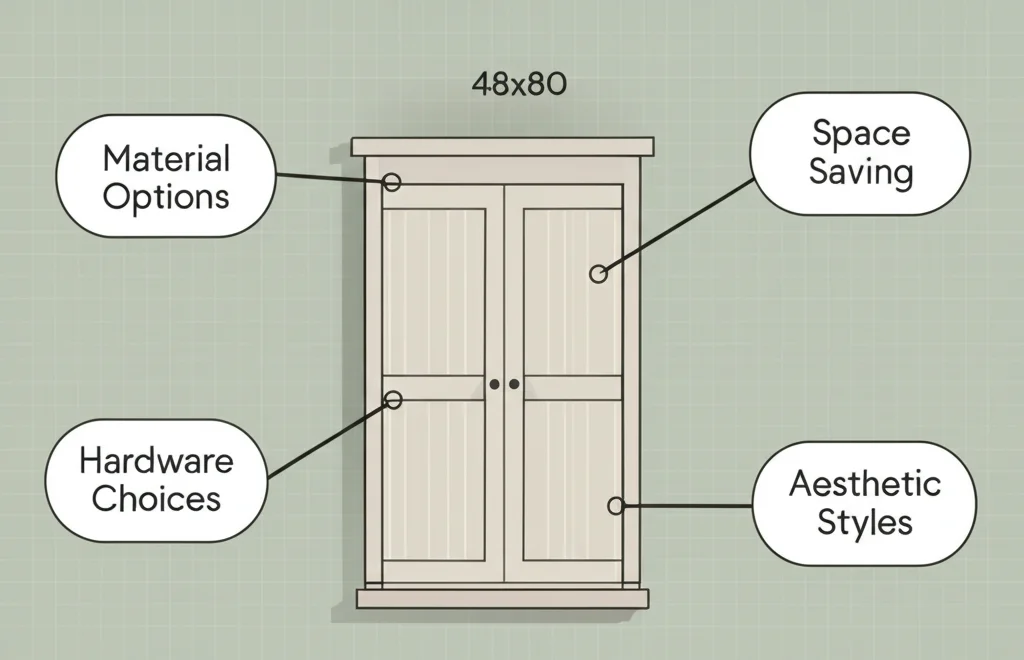 Mirrored closet doors amplifying space and adding functionality in a bedroom.
