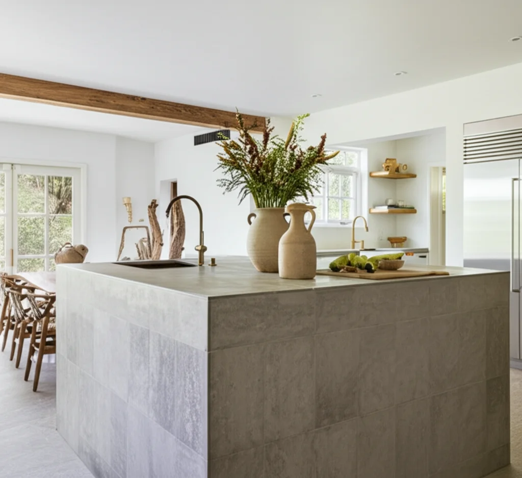 Jessica Alba and Cash Warren's family-friendly living room with comfortable seating and natural light
