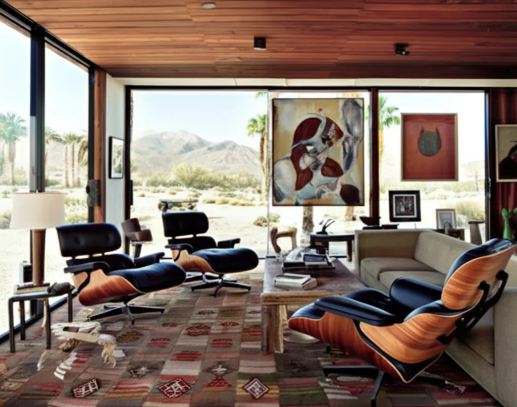 Aerial view showcasing the solar panels on Leonardo DiCaprio's Palm Springs compound.