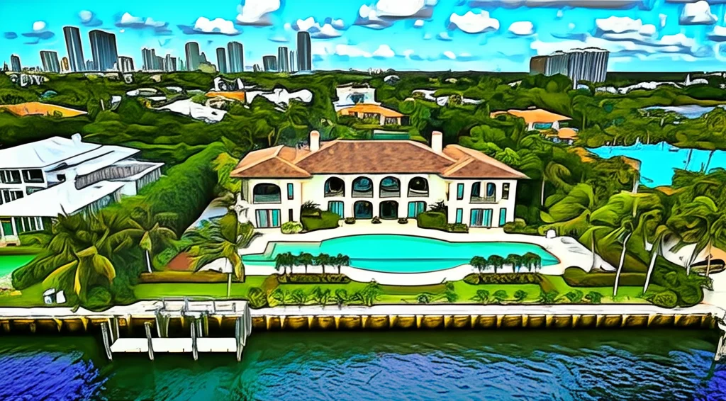 An artist's rendering of the interior living space with light colors and minimal decorations.