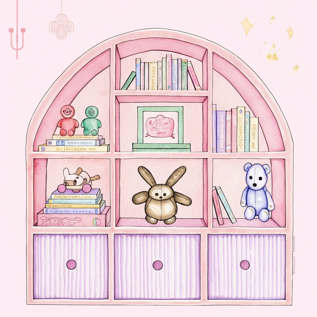 Stormi Webster's playroom with custom furniture and toy organization.