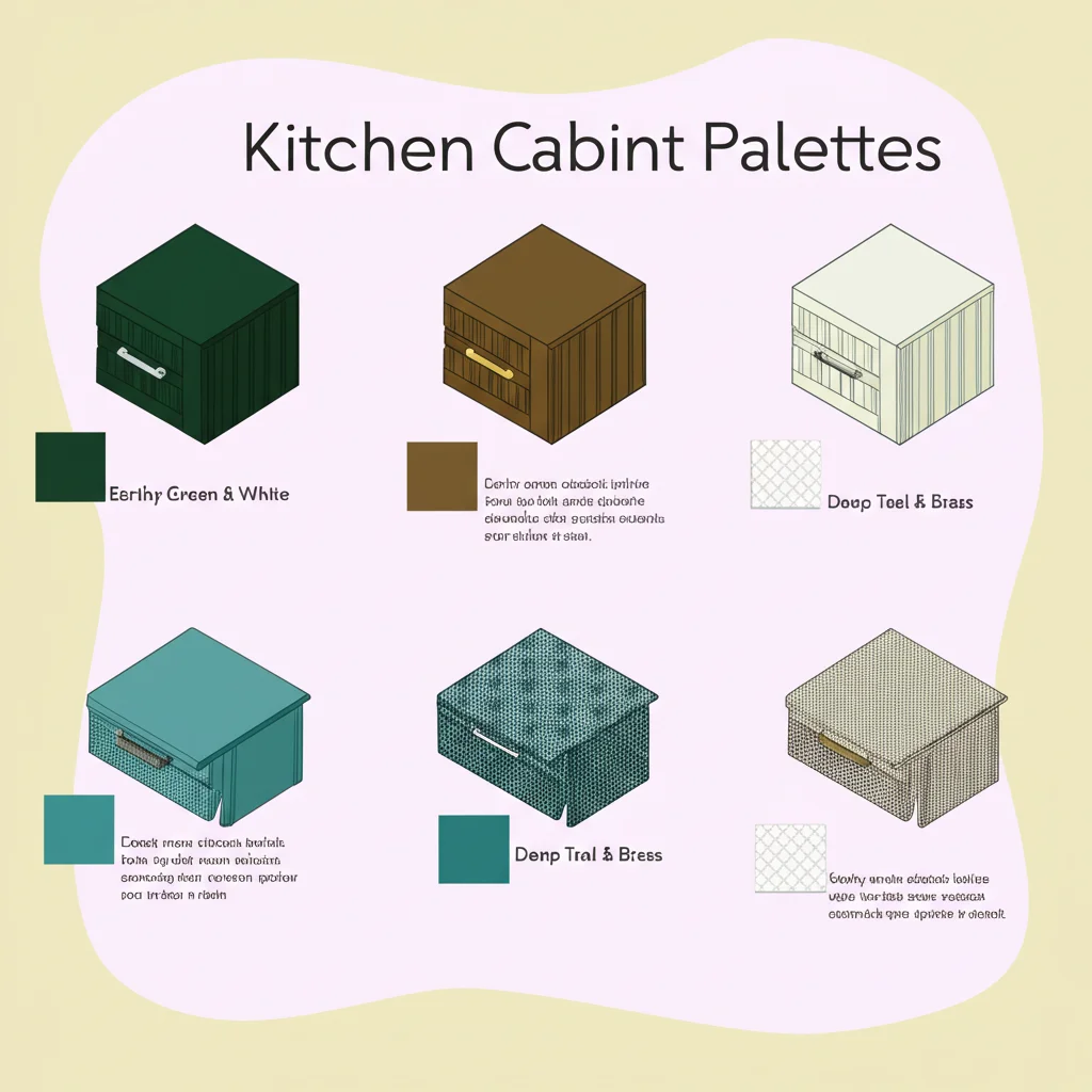 Earthy green kitchen cabinets with natural wood countertops, representing top kitchen cabinets colors ideas trending in 2025.