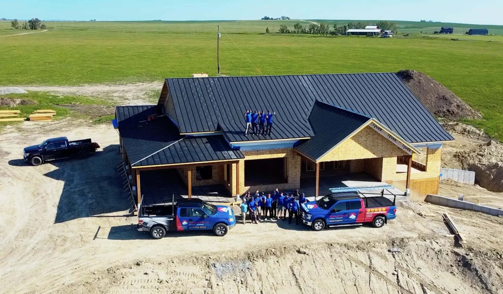 What Winter Leaves Behind on Red Deer Roofs